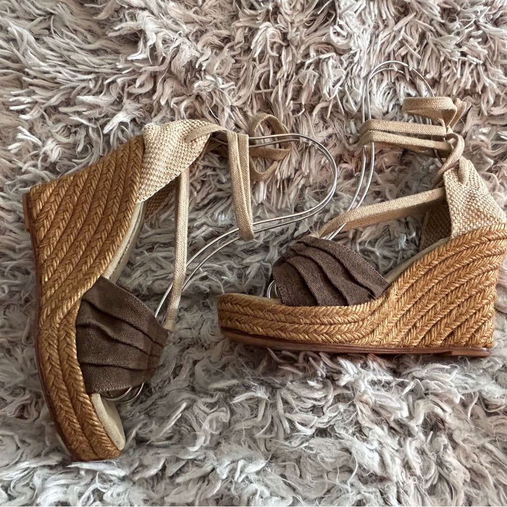 Wedge Sandals, Bergdorf Goodman, Size 6